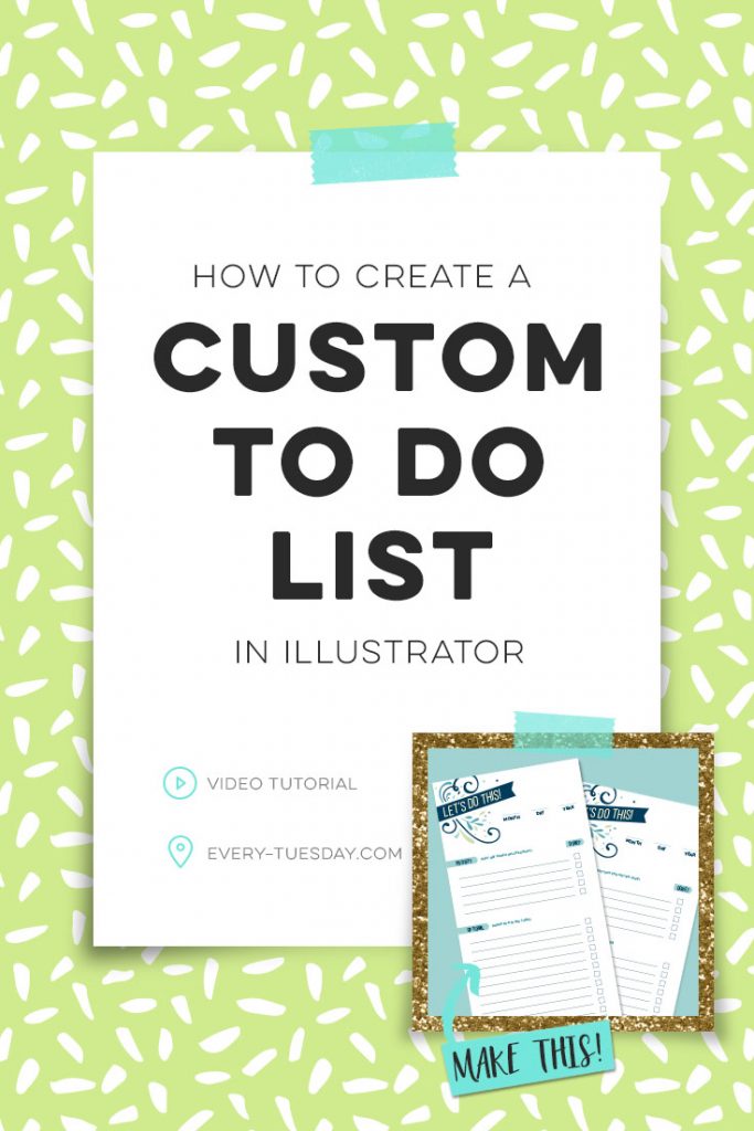 how to create a custom to do list in illustrator