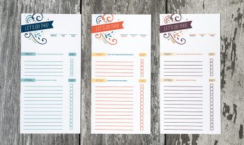 freebie: printable to do lists