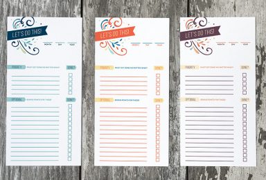 freebie: printable to do lists