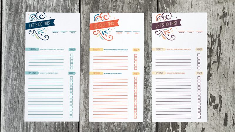 freebie: printable to do lists