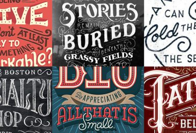 6 stunning typographic layouts