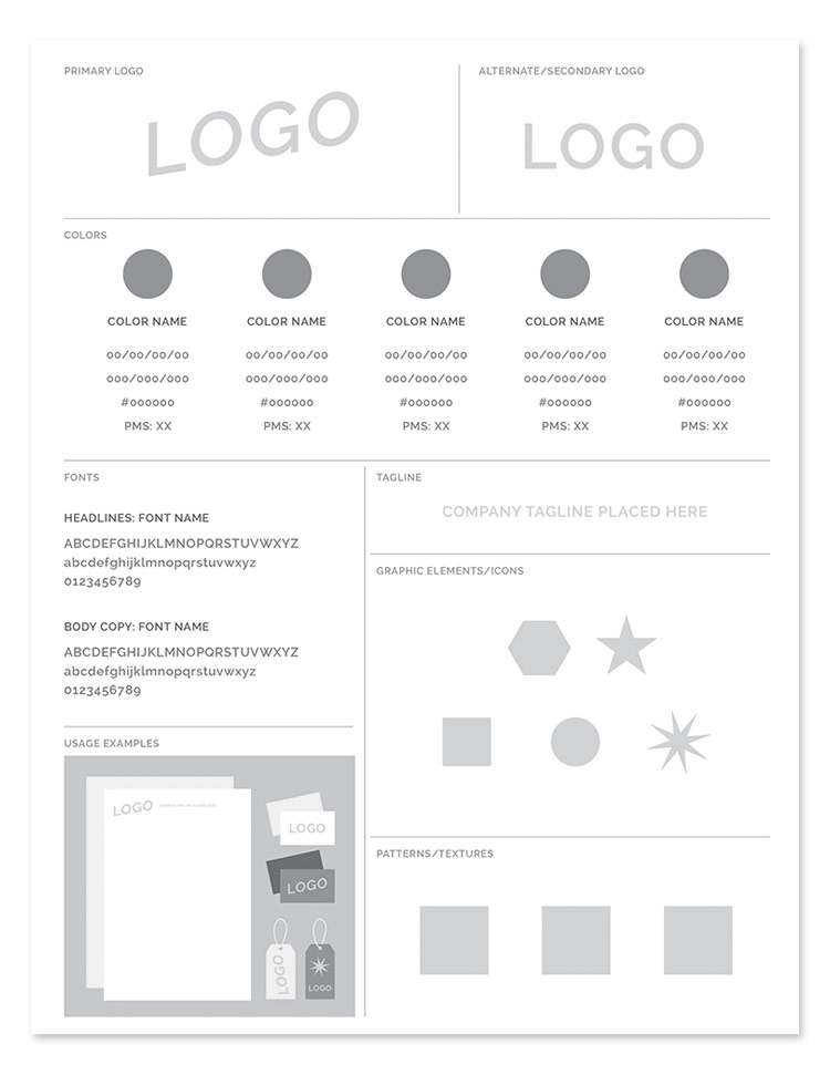 Freebie Brand Style Guide Template Every Tuesday