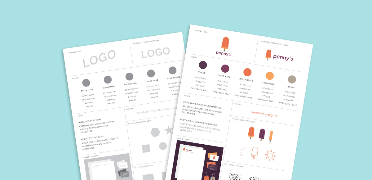 freebie: brand style guide template