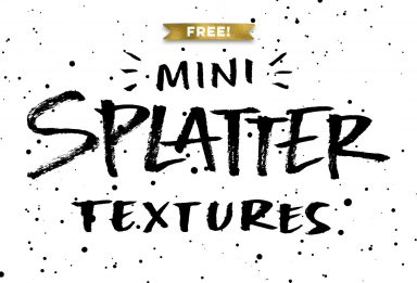 freebie: mini ink splatter textures