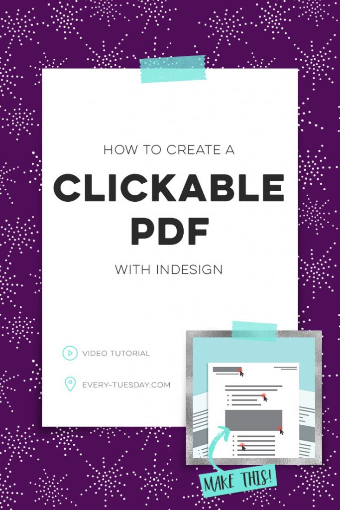 how to create a clickable pdf with indesign