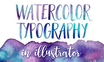 How to create watercolor typography in illustrator preview image