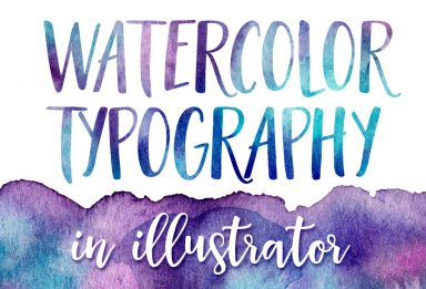 How to create watercolor typography in illustrator preview image