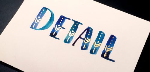 create watercolor lettering with diy embossing 3 ways