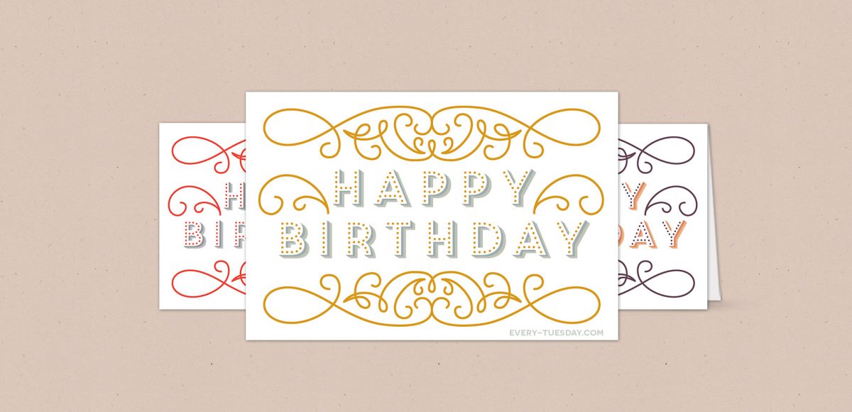 free birthday card printable