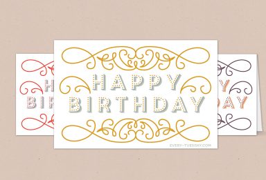 free birthday card printable