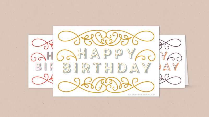 free birthday card printable