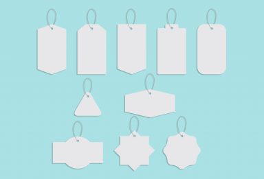 freebie: clothing tag vector shapes