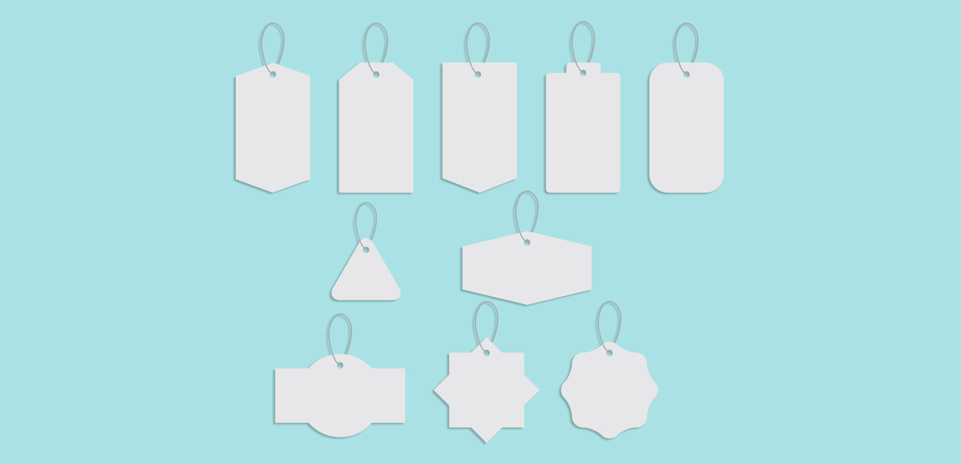 freebie: clothing tag vector shapes