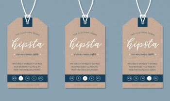 create a hipster clothing tag in illustrator