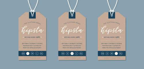 create a hipster clothing tag in illustrator
