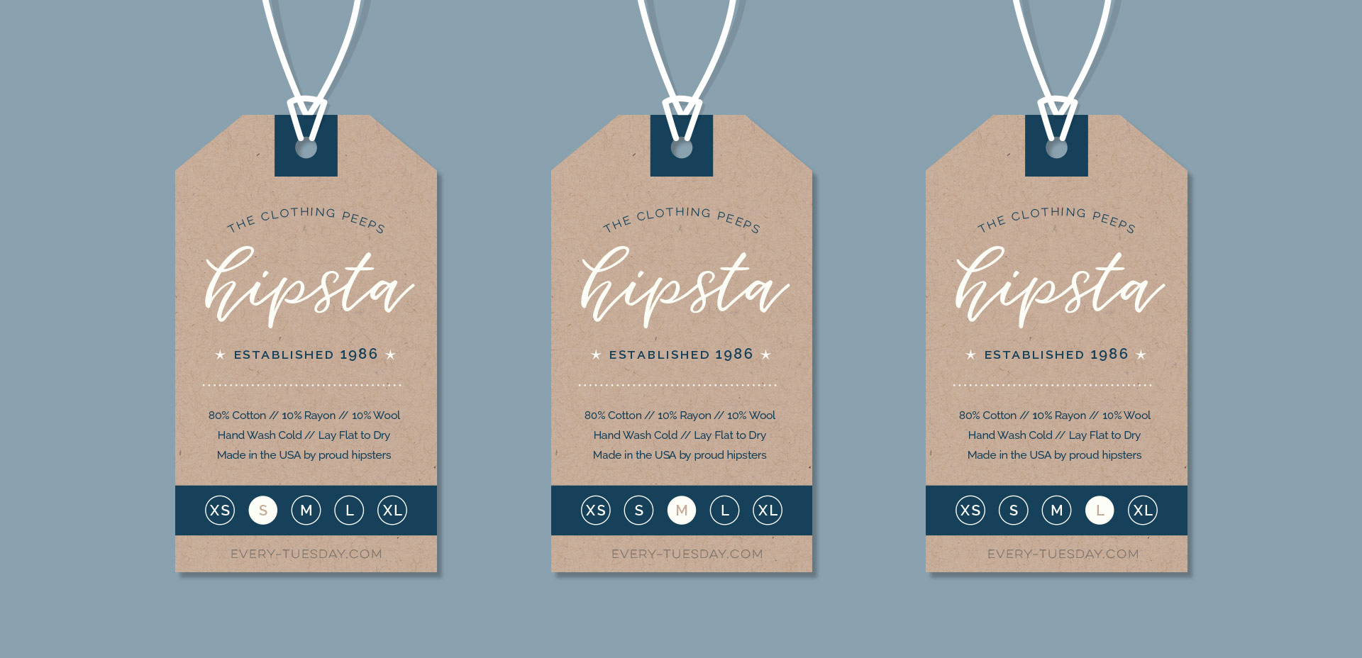 create a hipster clothing tag in illustrator