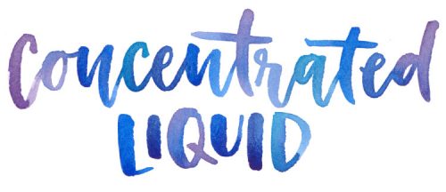 concentrated liquid watercolor