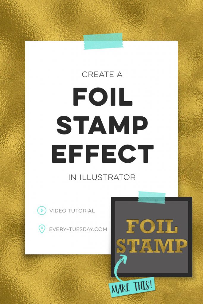 how to create a foil stamp effect in illustrator