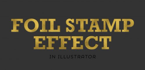 how to create a foil stamp effect in Illustrator