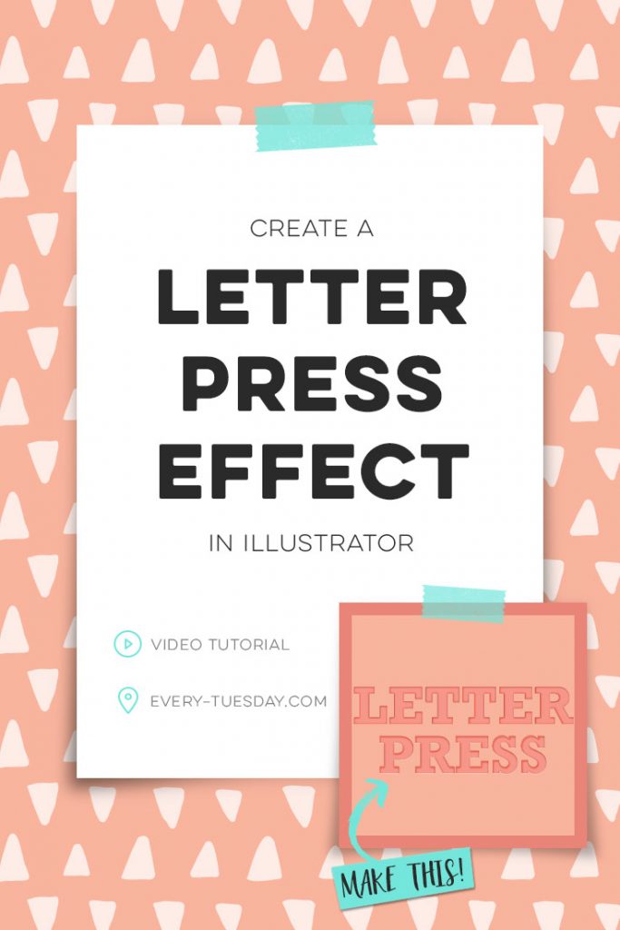 download letterpress graphic style illustrator