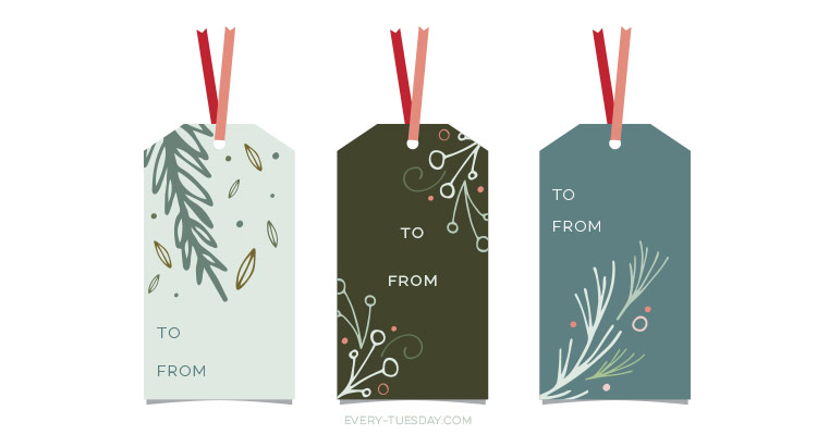 holiday gift tags design