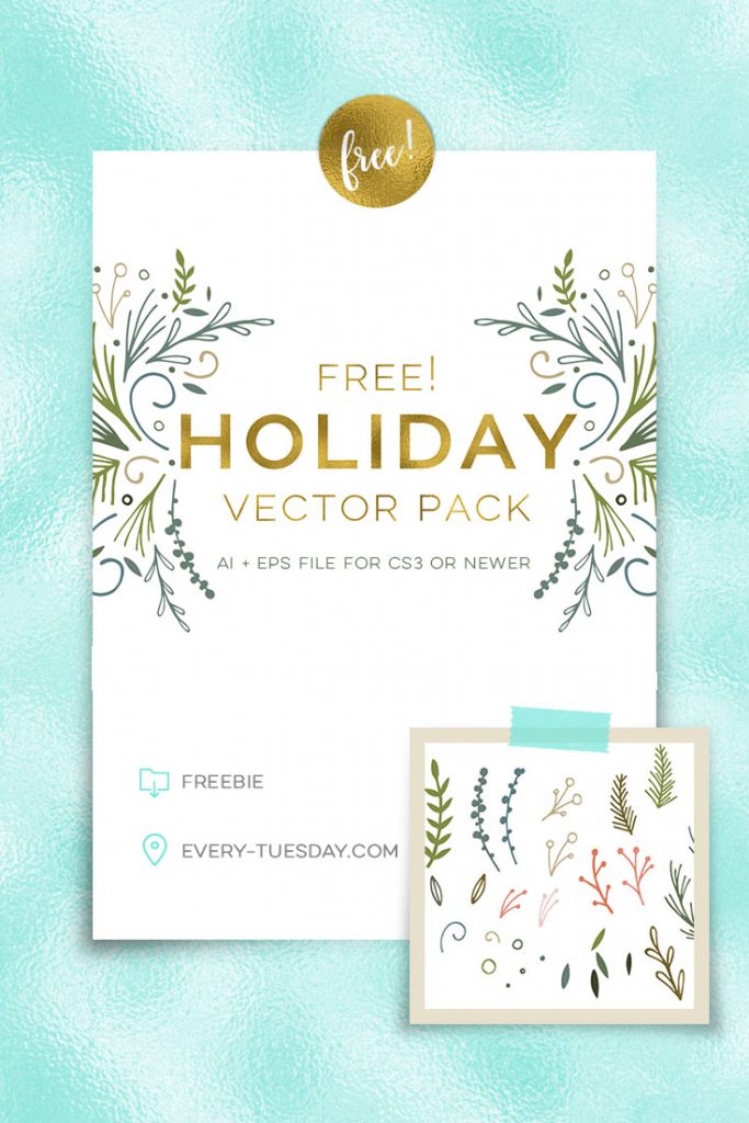 free holiday vector pack