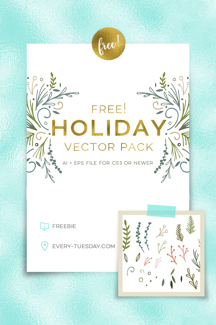 Working Holiday Vector Freebie: Holiday Vector Pack - Every-Tuesday | Blog | Every-Tuesday
