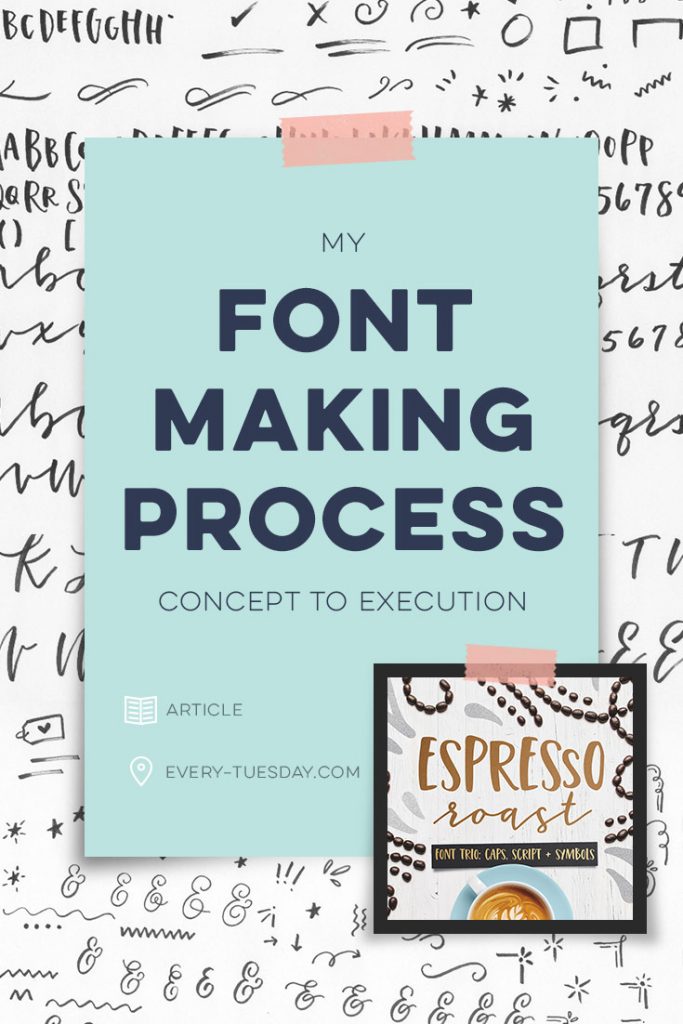 My font making process, the making of Espresso Roast