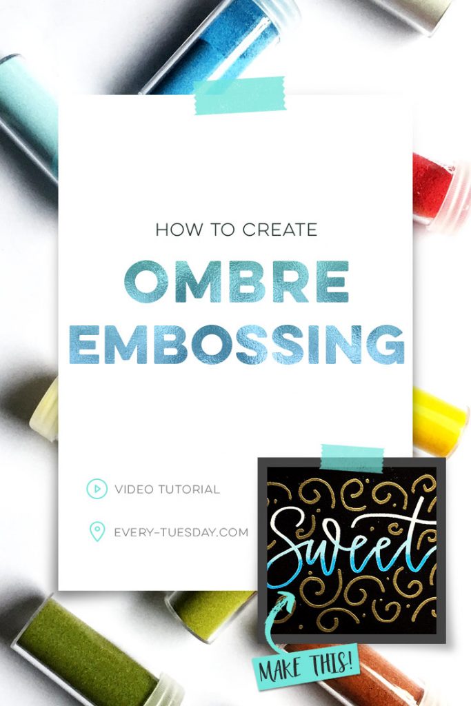 create ombre embossing