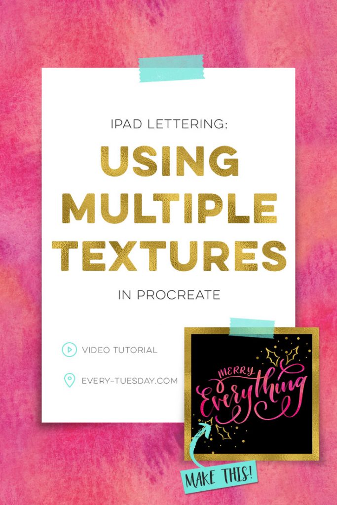 using multiple procreate textures