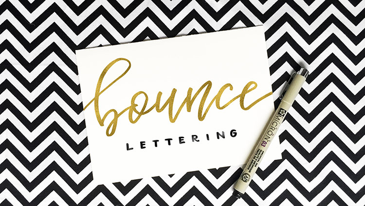 Bounce Lettering