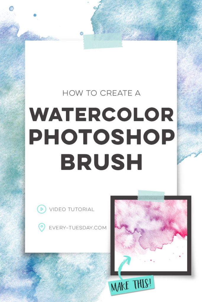 how to create a watercolor photoshop brush