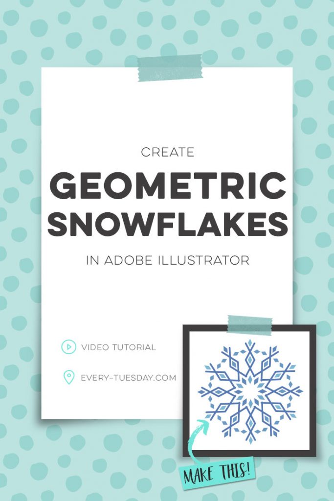 create geometric snowflakes in adobe illustrator