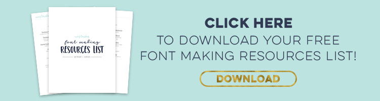 Download free font making resources list