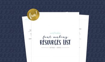 free font making resources list