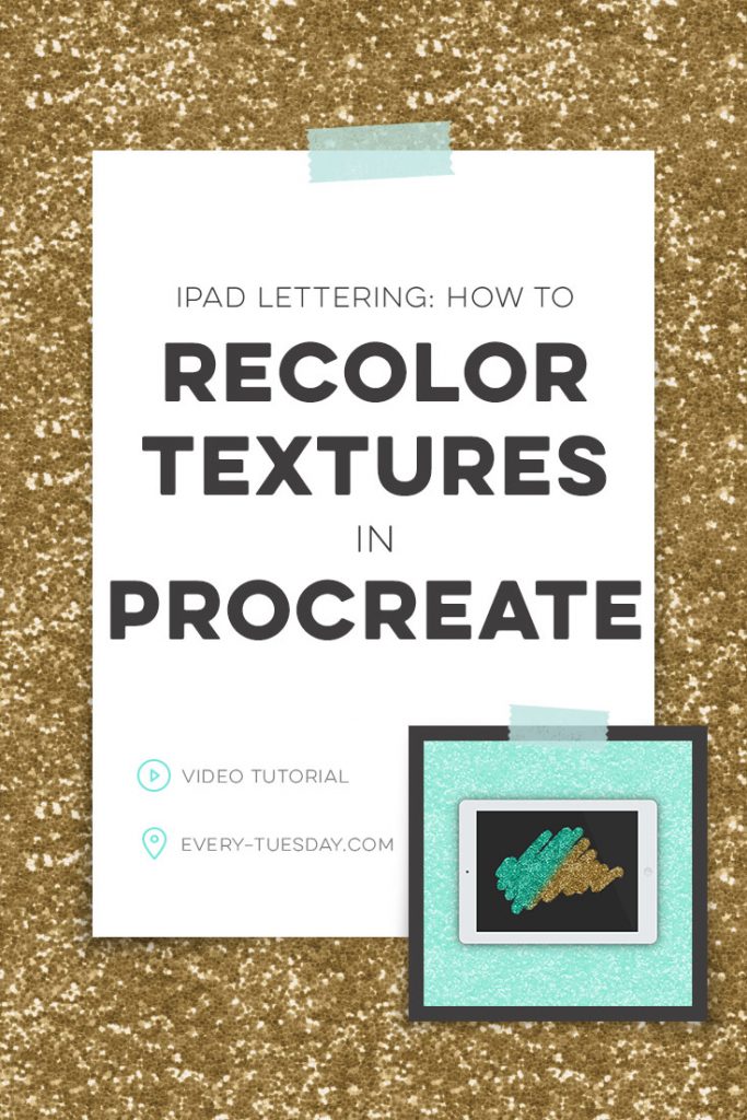 how to recolor textures in procreate