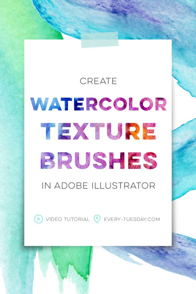 Create watercolor texture brushes in adobe illustrator