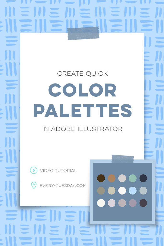 create quick color palettes in adobe illustrator