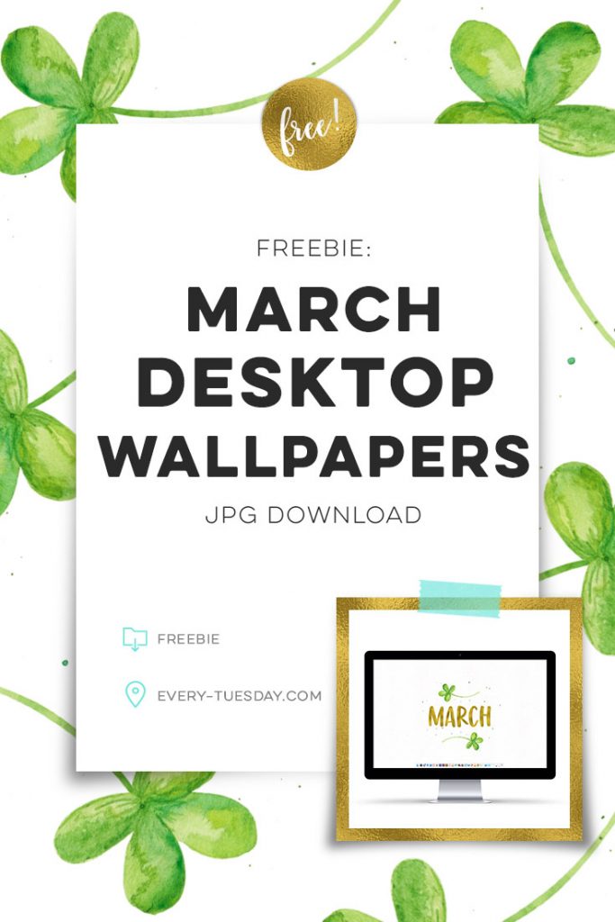 Freebie: March Desktop Wallpapers