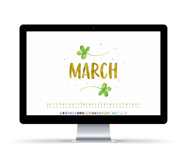 March 2017 Desktop Wallpapers with dates