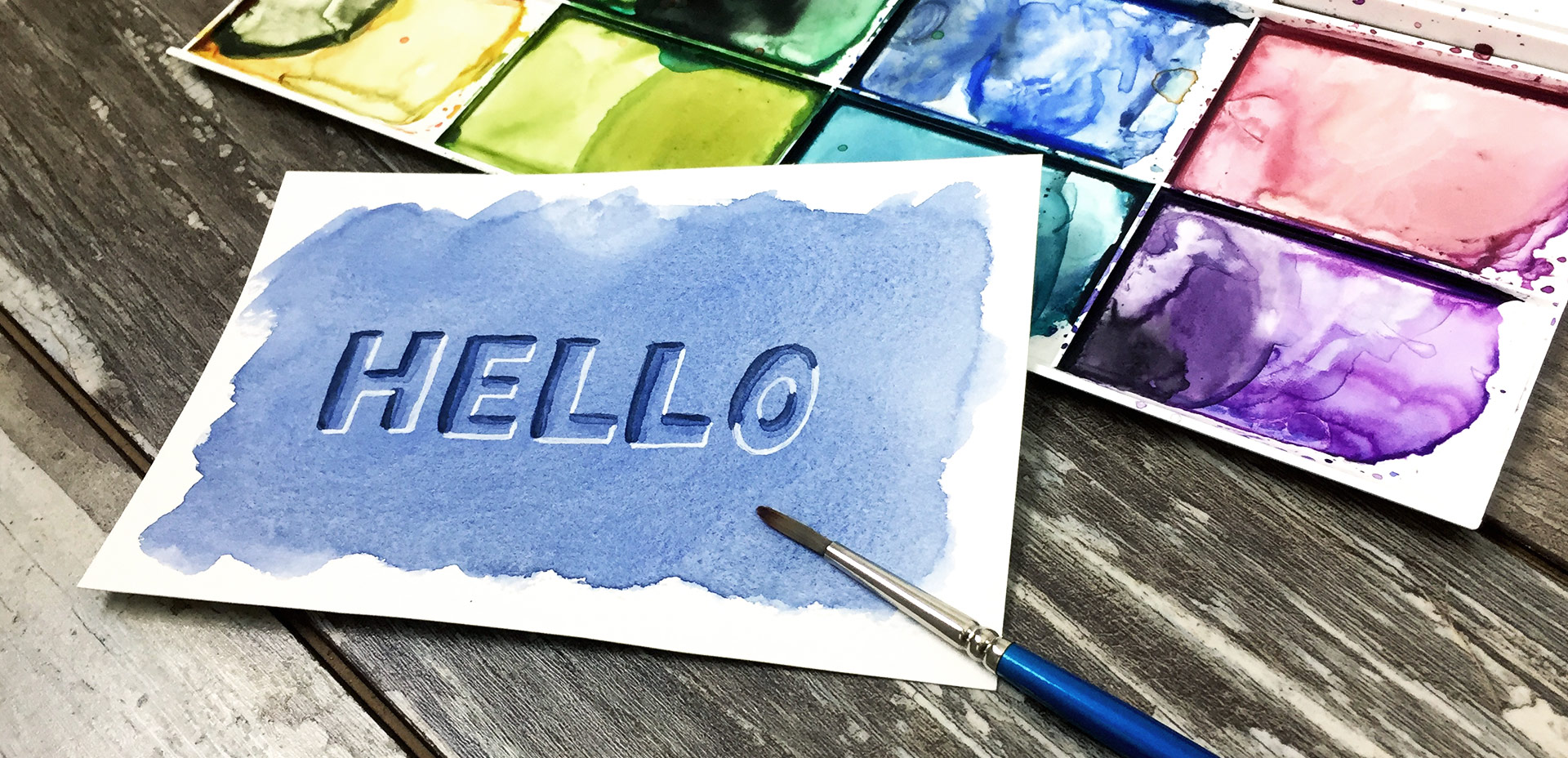 Create a Debossed Watercolor Lettering Effect EveryTuesday Blog