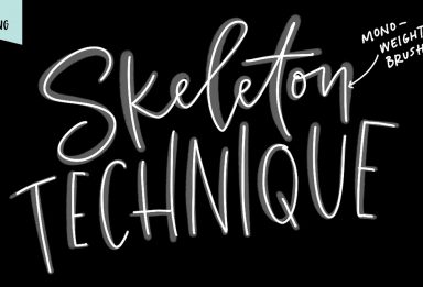 improve your ipad lettering with the skeleton technique