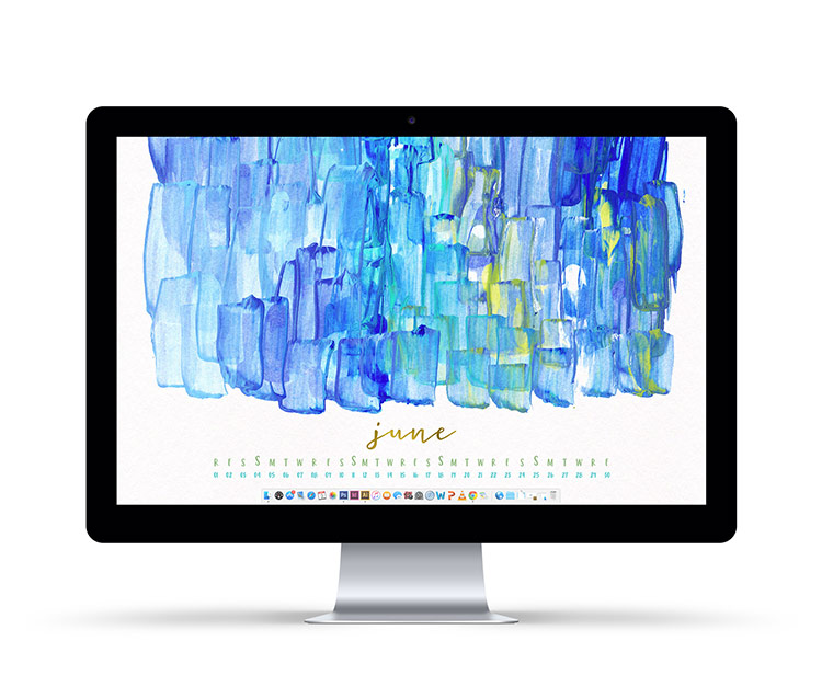 June 2017 desktop wallpapers with dates