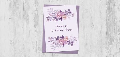 Create a Watercolor Florals Mother’s Day Card