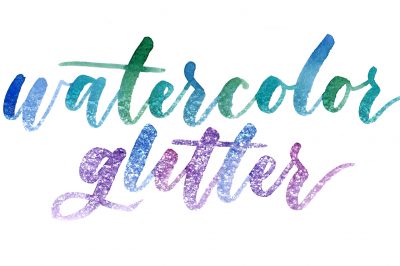 watercolor glitter effect in photoshop