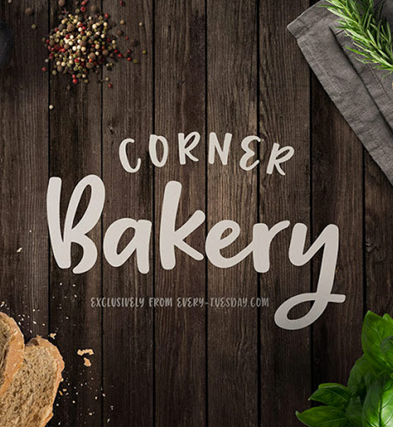 Free Font! Corner Bakery