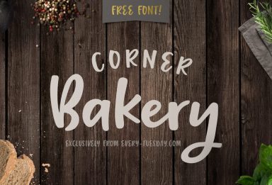 free font corner bakery