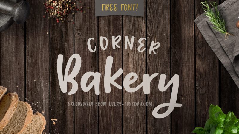 free font corner bakery
