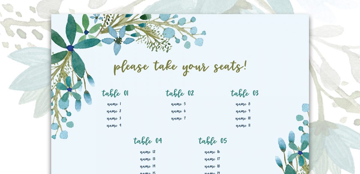 Create a wedding seating chart using data merge in indesign