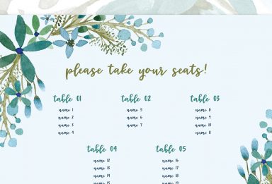 Create a wedding seating chart using data merge in indesign